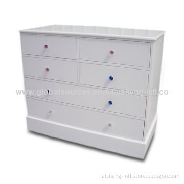Chest of Drawers, White Paint, Made of MDF